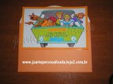 Convite Scooby Doo 10x15 com envelope