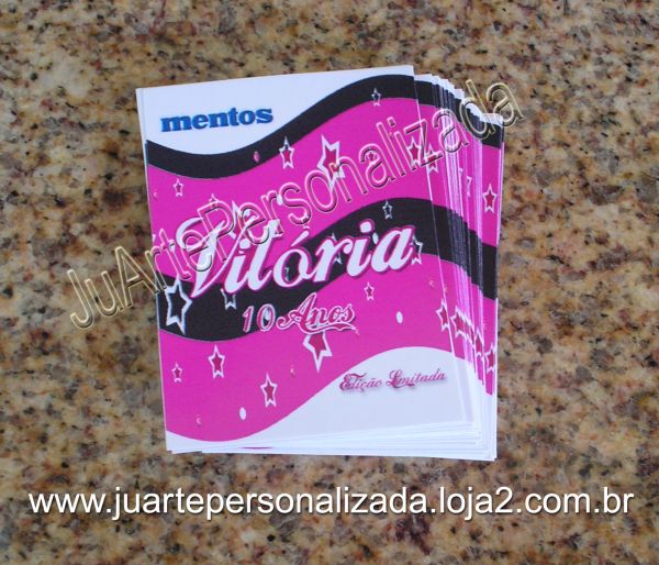 Rótulo Personalizado Mini Mentos