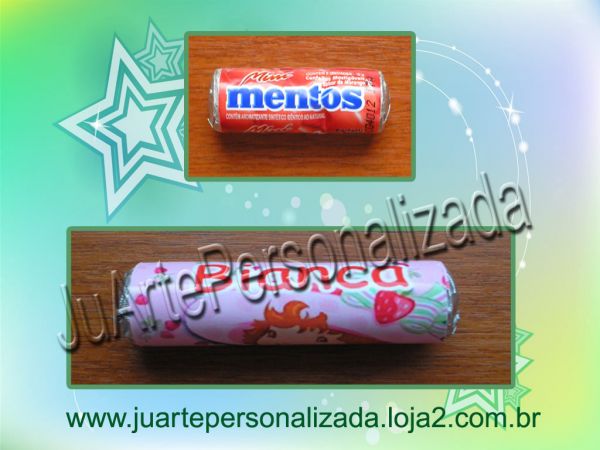 Rótulo Mini Mentos-10 grs Personalizado